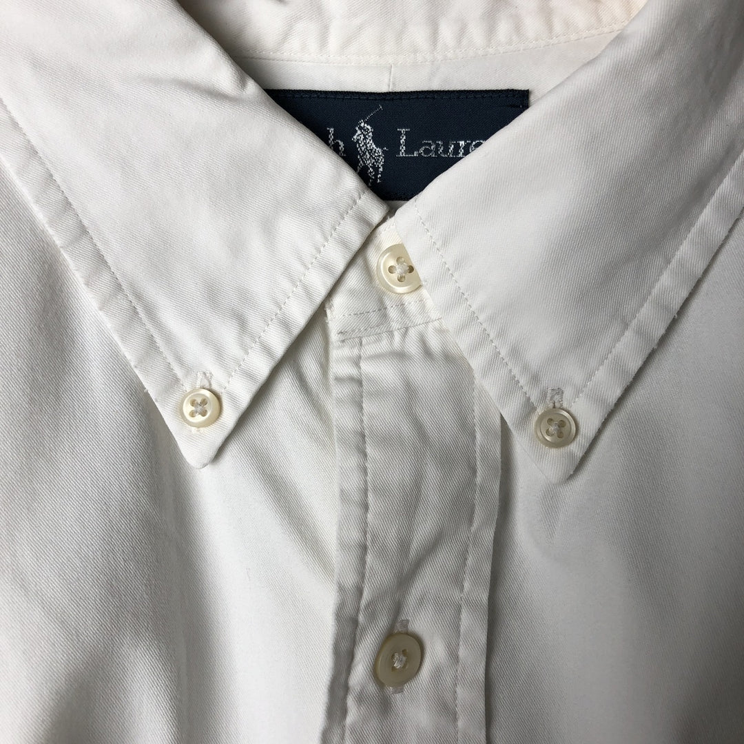 Ralph Lauren Classic Fit Long Sleeve Button Down Shirt Men's XL cotton white type Vintage Second Hand