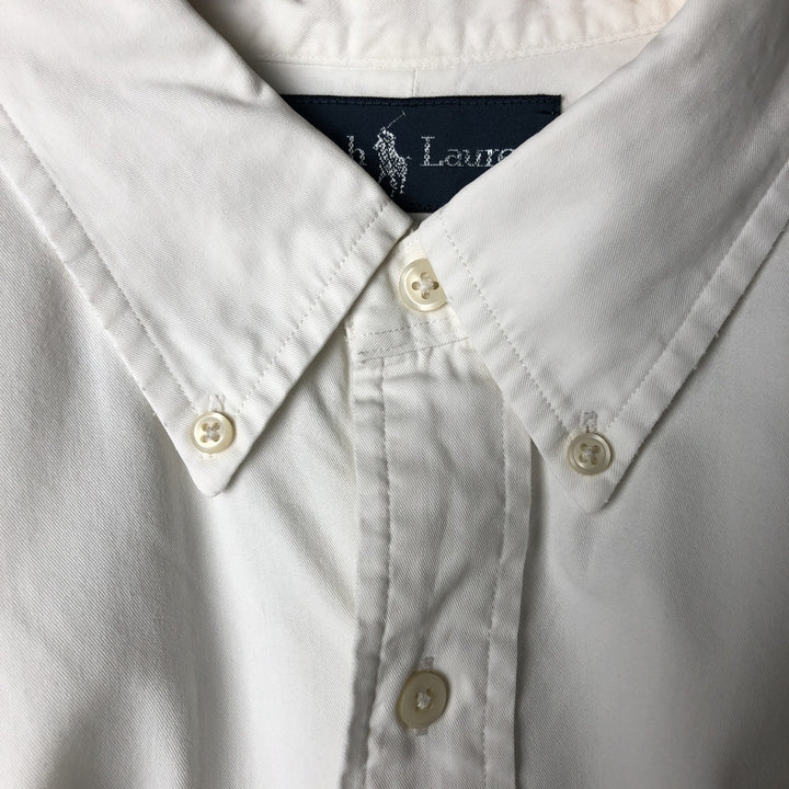 Ralph Lauren Classic Fit Long Sleeve Button Down Shirt Men's XL cotton white type Vintage Second Hand