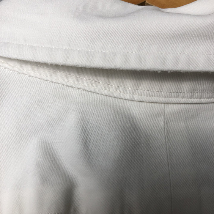 Ralph Lauren Classic Fit Long Sleeve Button Down Shirt Men's XL cotton white type Vintage Second Hand