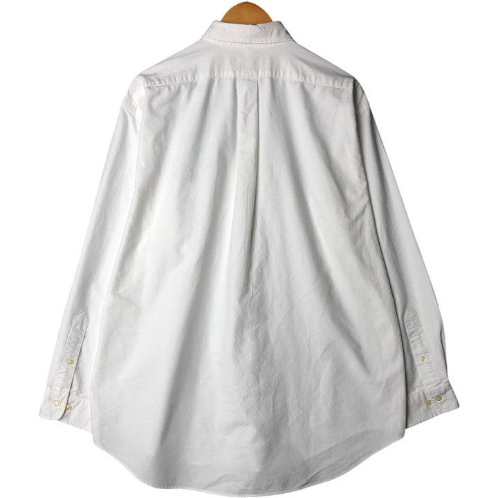 Ralph Lauren YARMOUTH long sleeve button down shirt, men's XL size cotton white type Vintage Second Hand