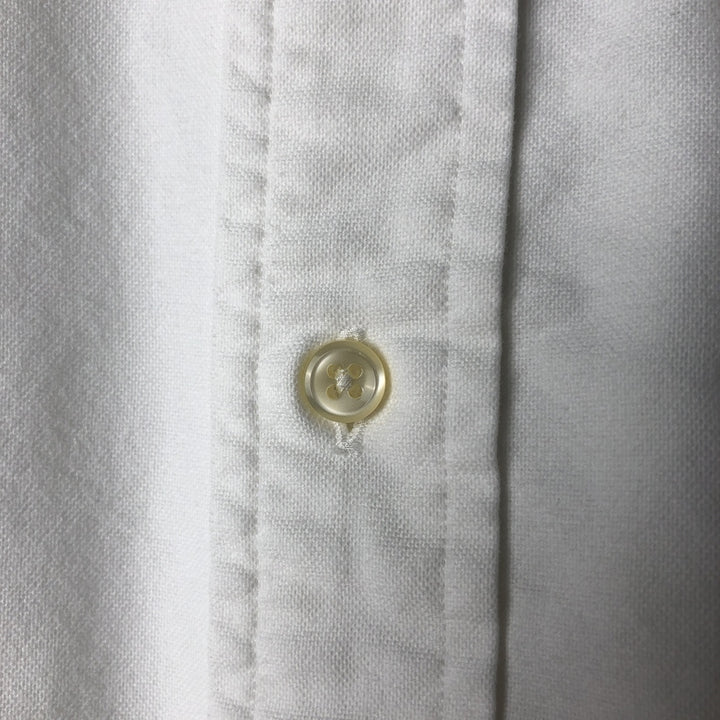 Ralph Lauren YARMOUTH long sleeve button down shirt, men's XL size cotton white type Vintage Second Hand