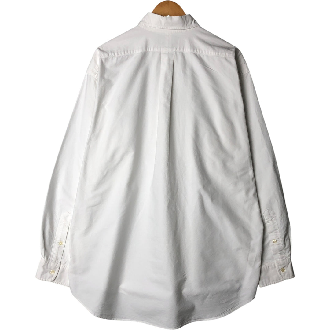 Ralph Lauren BLAKE long sleeve button down shirt, men's XL size cotton white type Vintage Second Hand