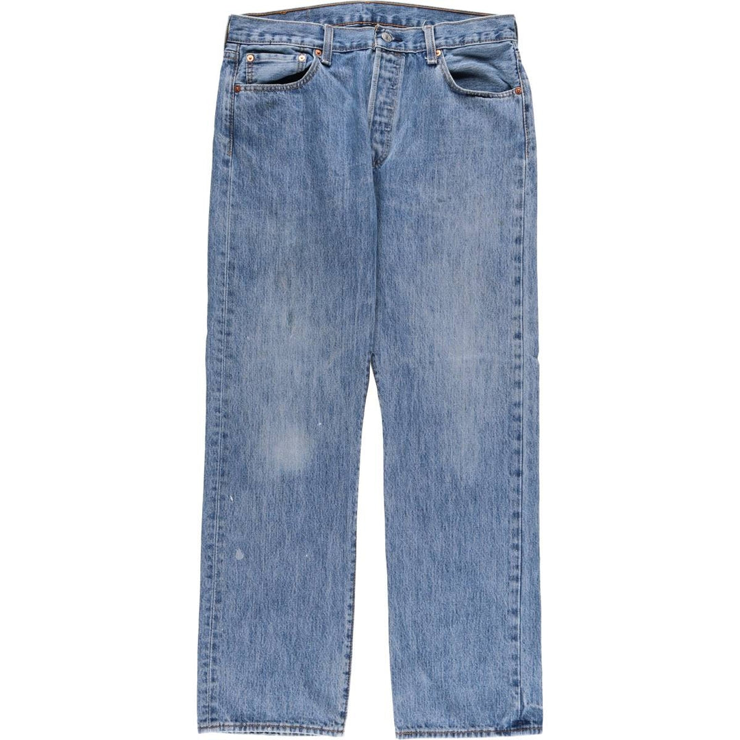 Levi's 501 straight denim pants for men, size W34 cotton blue type Vintage Second Hand