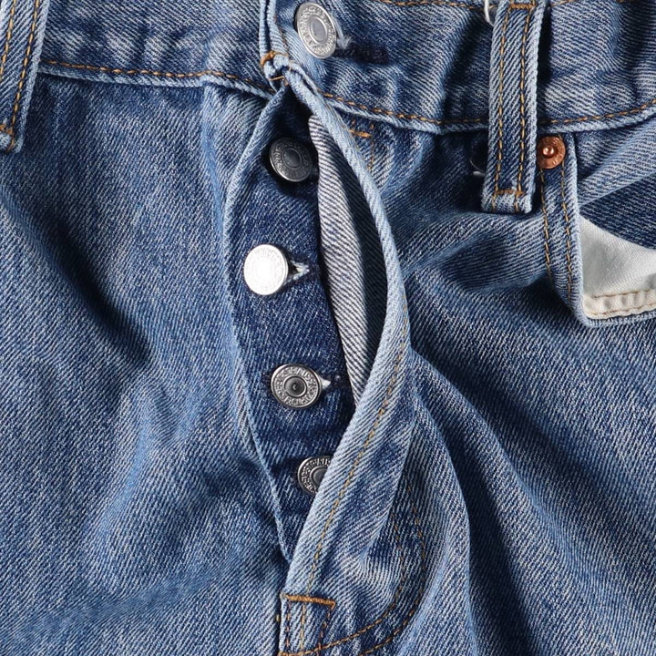 Levi's 501 straight denim pants for men, size W34 cotton blue type Vintage Second Hand