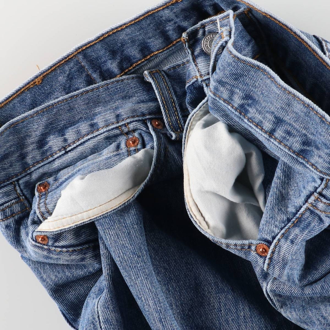 Levi's 501 straight denim pants for men, size W34 cotton blue type Vintage Second Hand