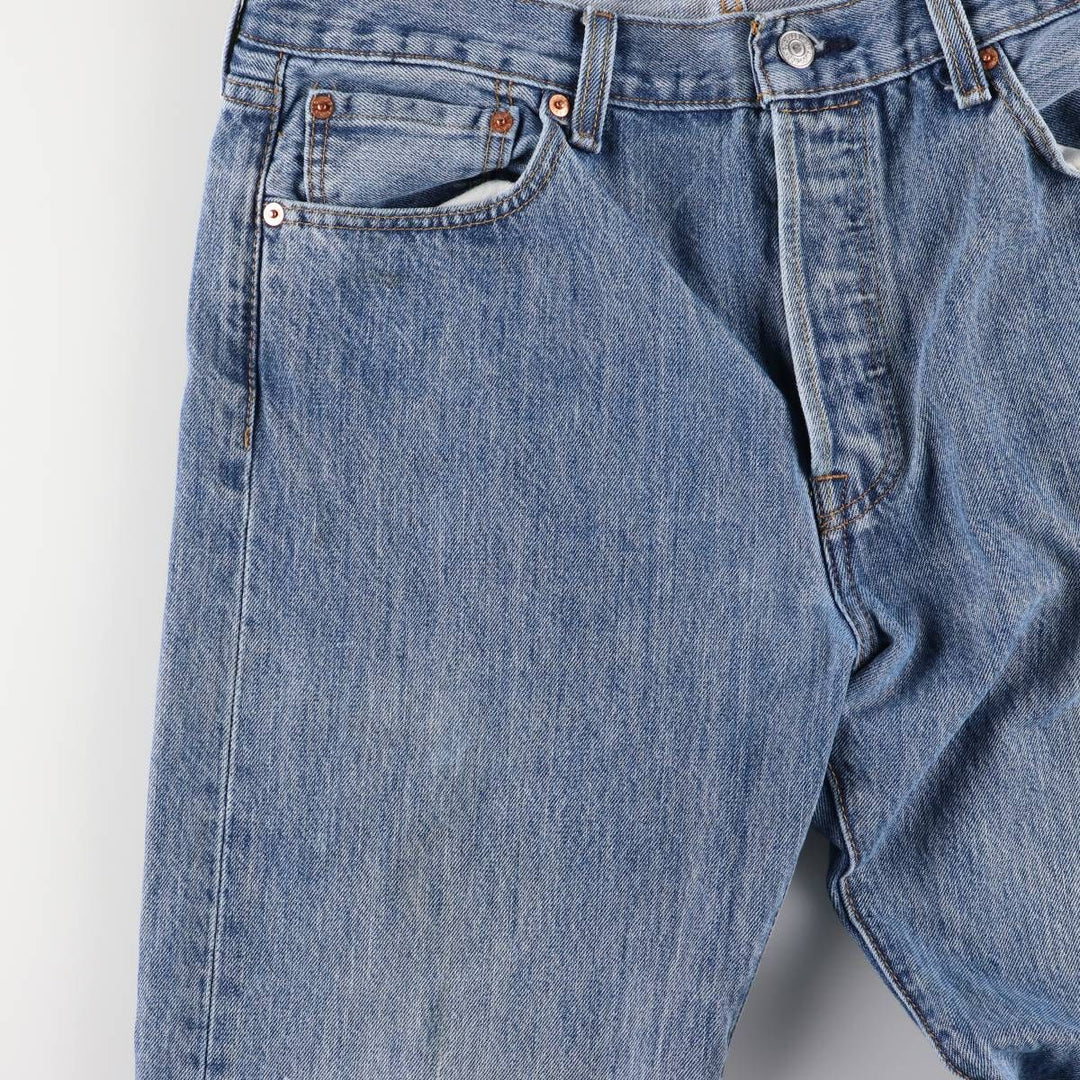 Levi's 501 straight denim pants for men, size W34 cotton blue type Vintage Second Hand