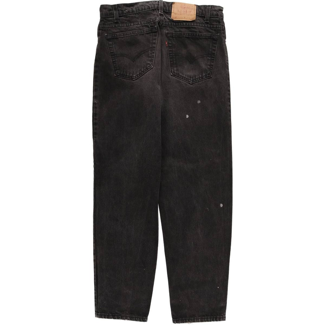 Levi's Authentic Jeans Black Denim Tapered Denim Pants with Zipper Fly unclear black type Vintage Second Hand