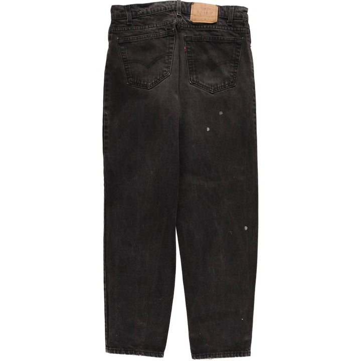 Levi's Authentic Jeans Black Denim Tapered Denim Pants with Zipper Fly unclear black type Vintage Second Hand