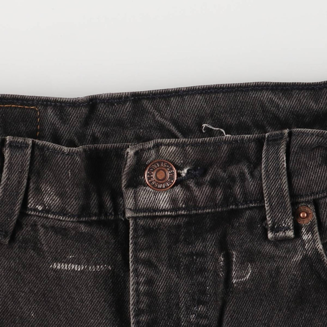 Levi's Authentic Jeans Black Denim Tapered Denim Pants with Zipper Fly unclear black type Vintage Second Hand