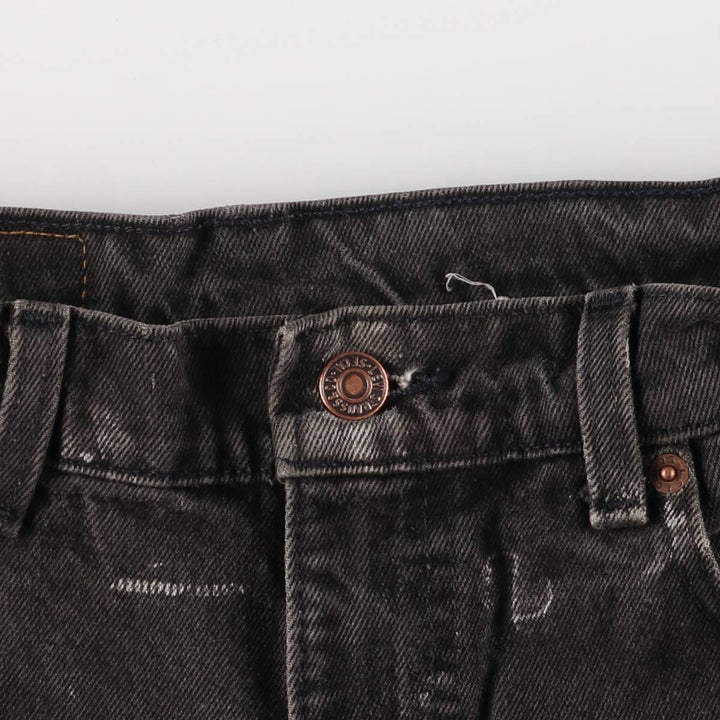 Levi's Authentic Jeans Black Denim Tapered Denim Pants with Zipper Fly unclear black type Vintage Second Hand