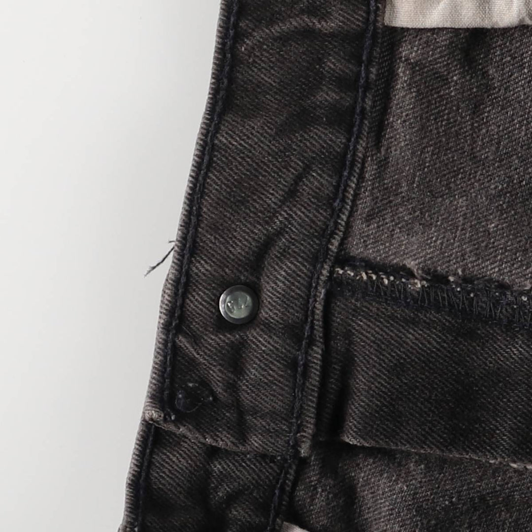 Levi's Authentic Jeans Black Denim Tapered Denim Pants with Zipper Fly unclear black type Vintage Second Hand