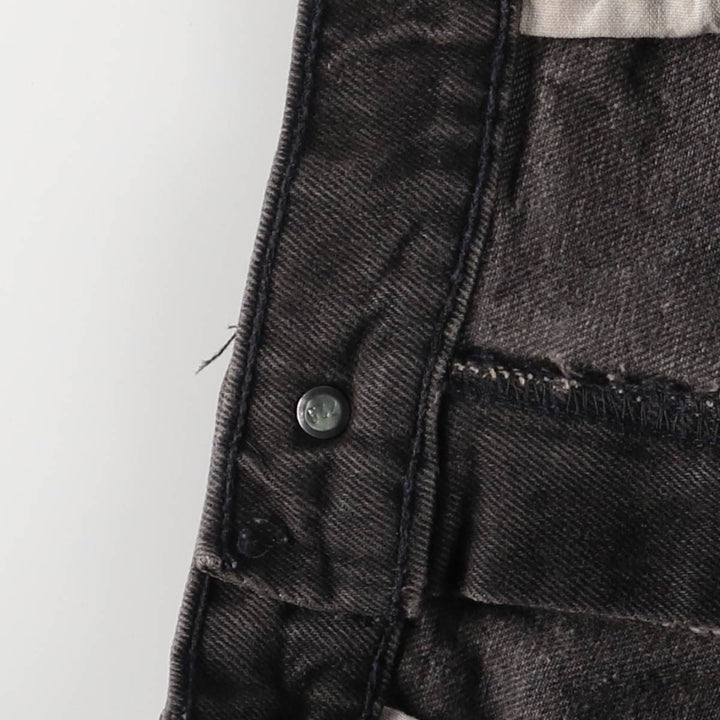 Levi's Authentic Jeans Black Denim Tapered Denim Pants with Zipper Fly unclear black type Vintage Second Hand