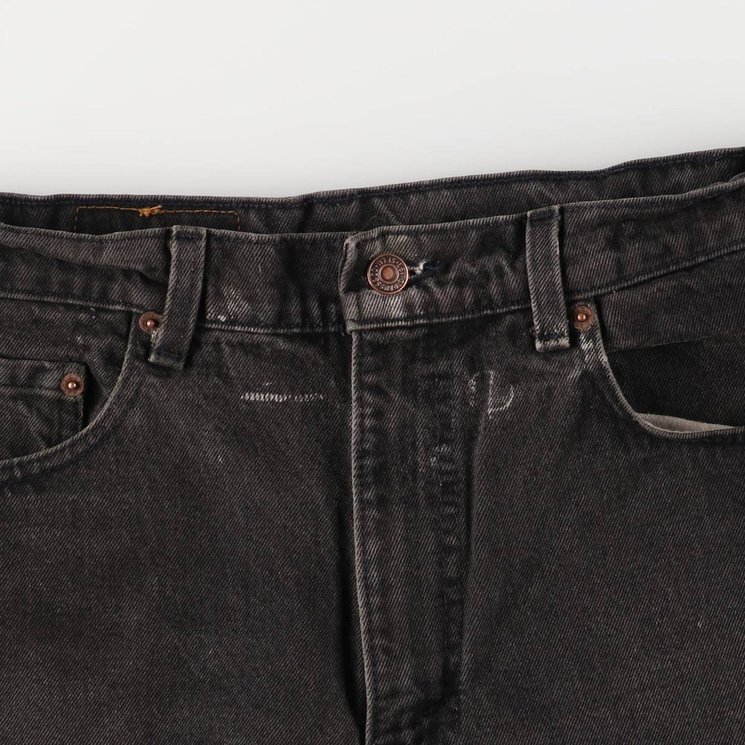 Levi's Authentic Jeans Black Denim Tapered Denim Pants with Zipper Fly unclear black type Vintage Second Hand