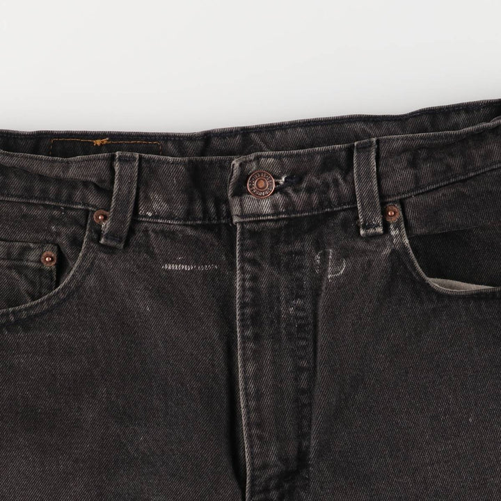 Levi's Authentic Jeans Black Denim Tapered Denim Pants with Zipper Fly unclear black type Vintage Second Hand