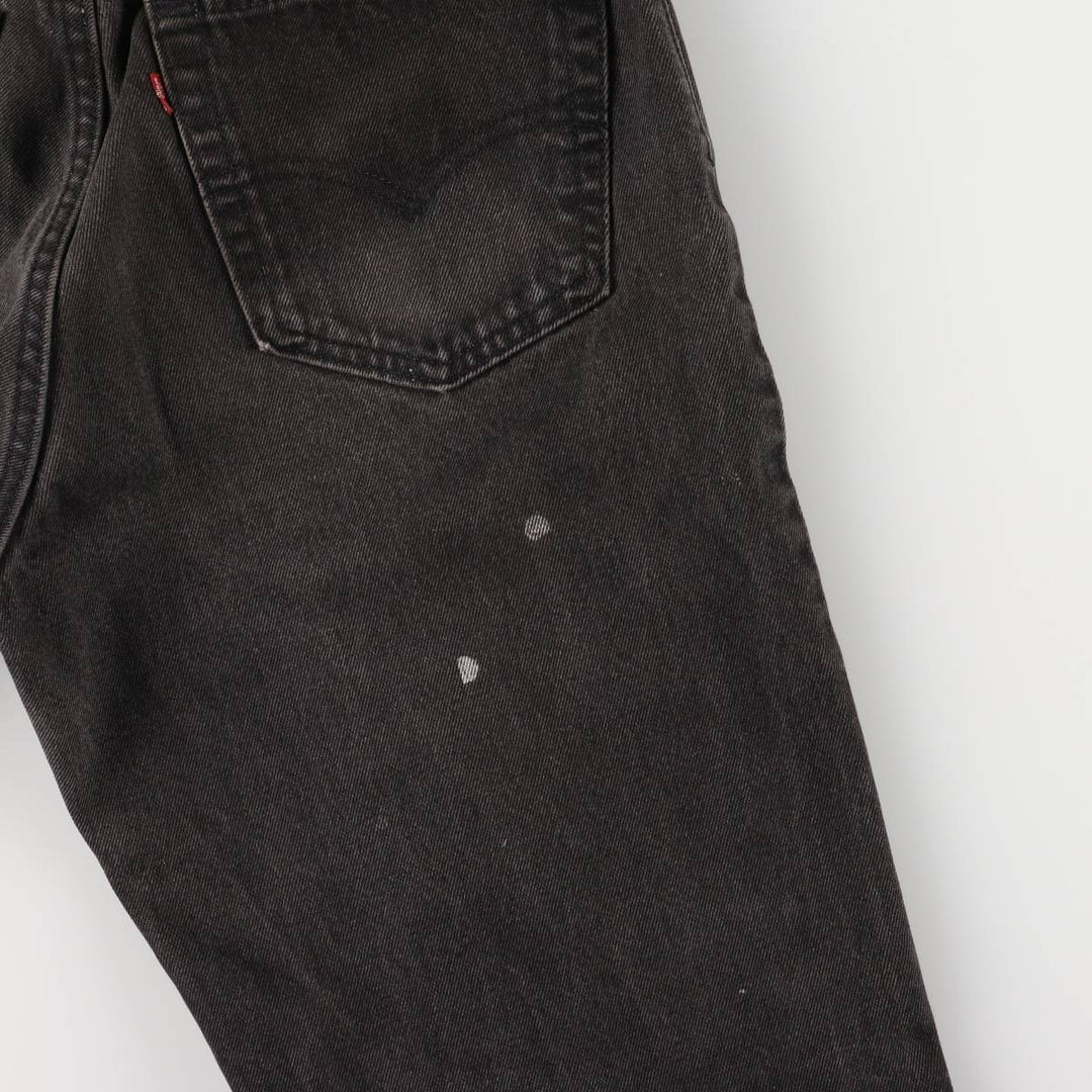 Levi's Authentic Jeans Black Denim Tapered Denim Pants with Zipper Fly unclear black type Vintage Second Hand