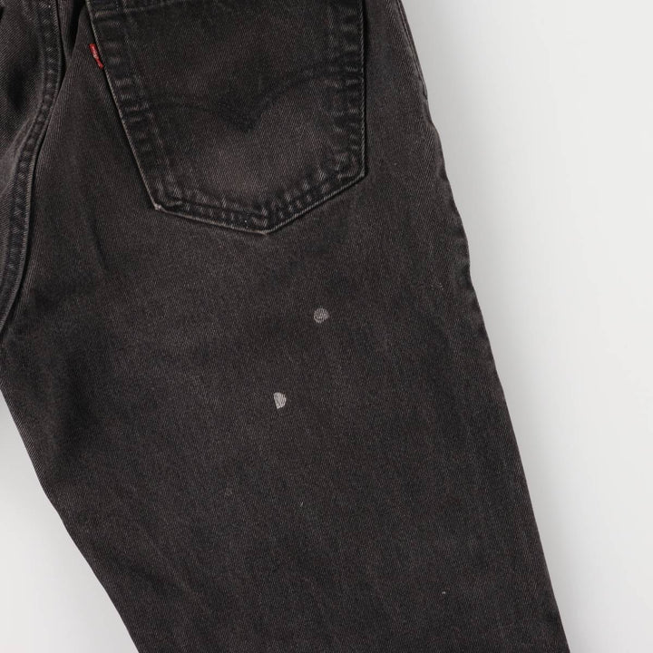 Levi's Authentic Jeans Black Denim Tapered Denim Pants with Zipper Fly unclear black type Vintage Second Hand