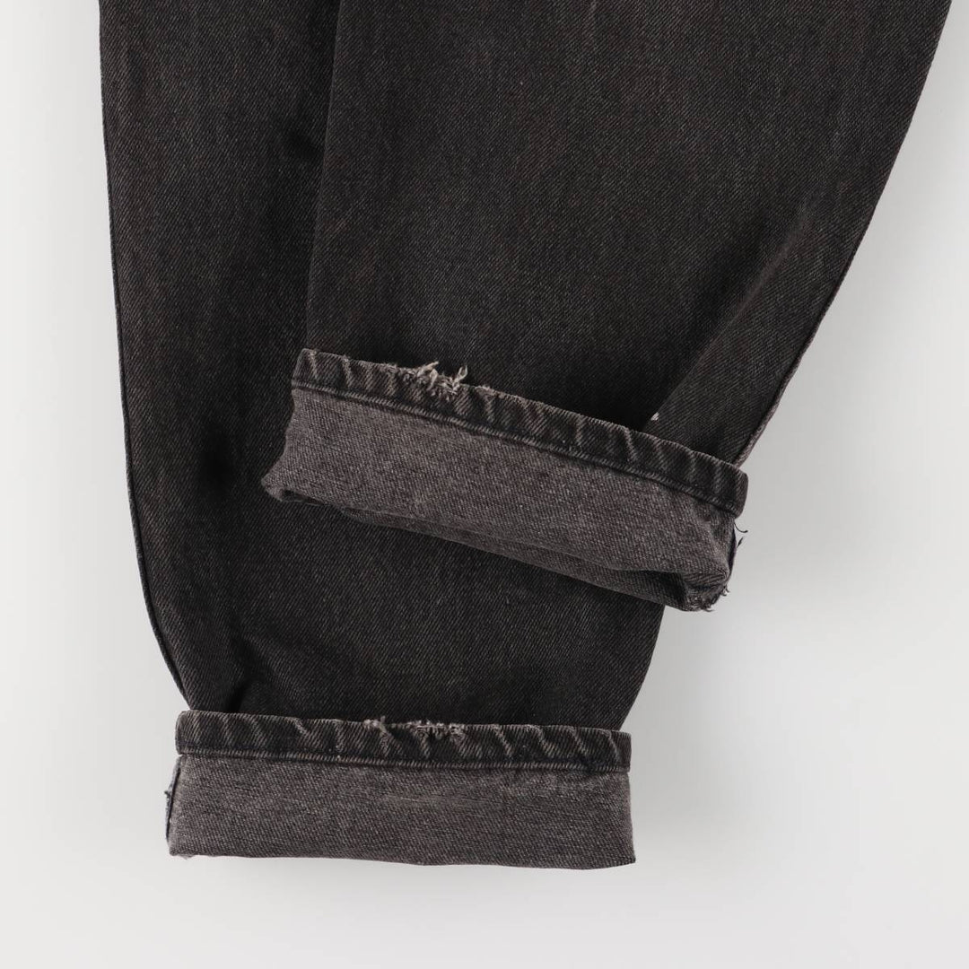Levi's Authentic Jeans Black Denim Tapered Denim Pants with Zipper Fly unclear black type Vintage Second Hand