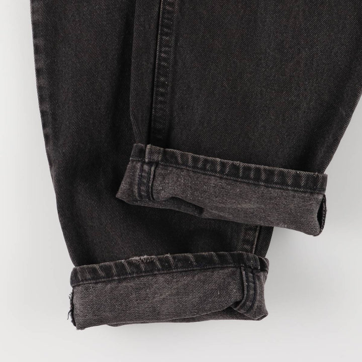Levi's Authentic Jeans Black Denim Tapered Denim Pants with Zipper Fly unclear black type Vintage Second Hand