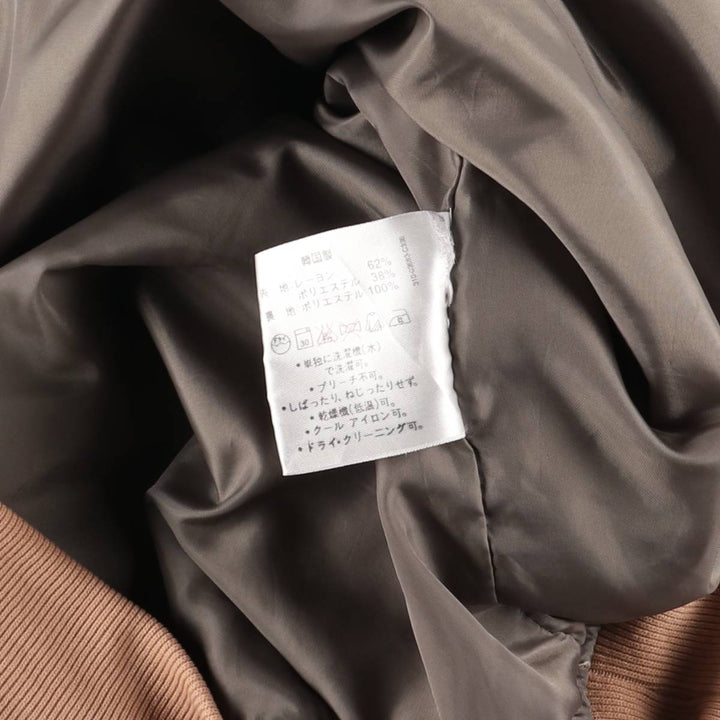 Ashworth Herringbone V-Neck Warm-Up Vest, Men's Size L Rayon Khaki type Vintage Second Hand
