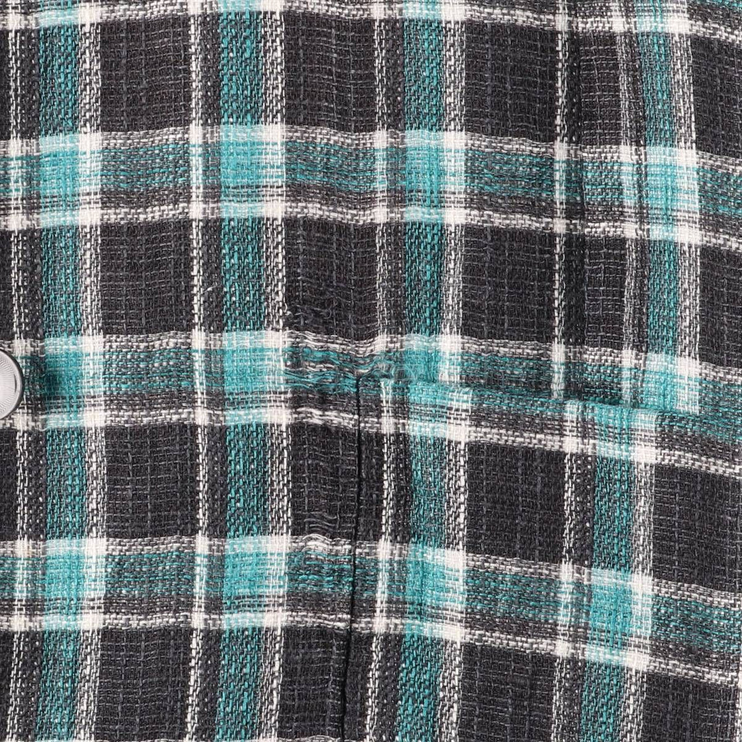 Paul Smith Check Pattern Chesterfield Coat, Made in Italy, Women's Size XS others turquoise blue Vintage Second Hand