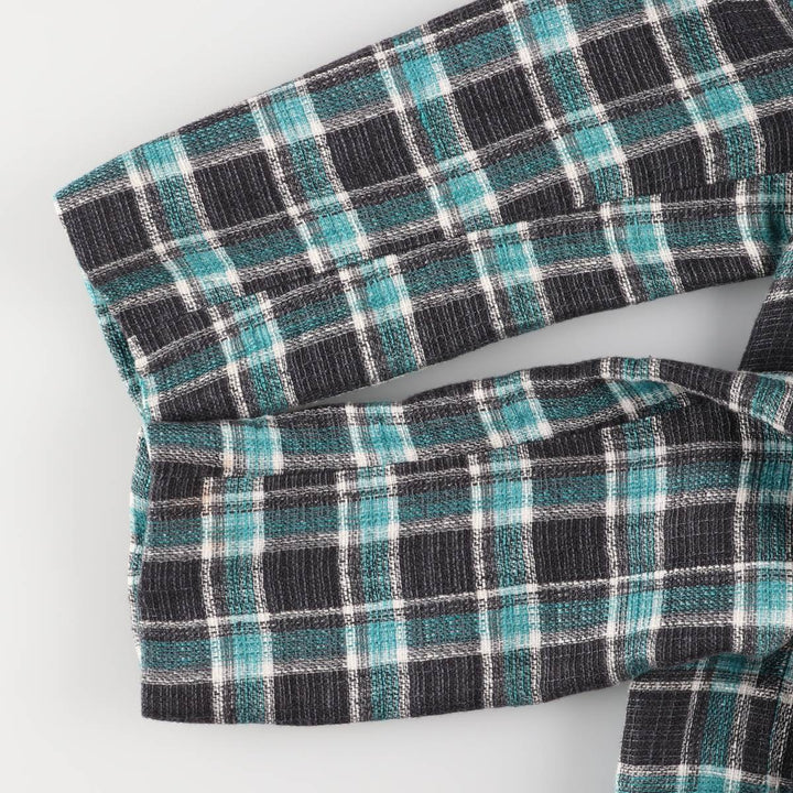 Paul Smith Check Pattern Chesterfield Coat, Made in Italy, Women's Size XS others turquoise blue Vintage Second Hand