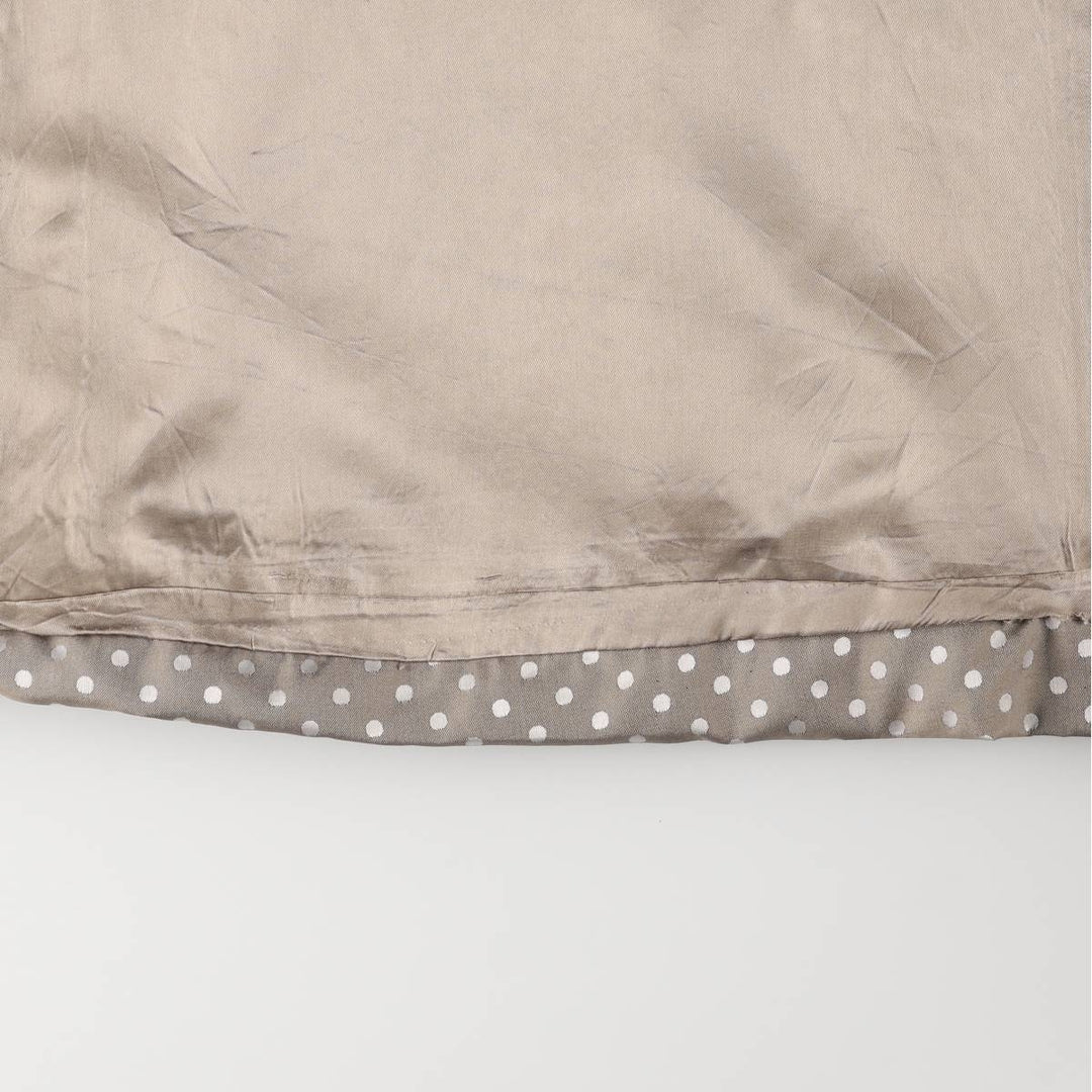 Aquascutum Dot Pattern Balmacaan Coat, Made in Canada, Women's Size Small polyester Beige type Vintage Second Hand