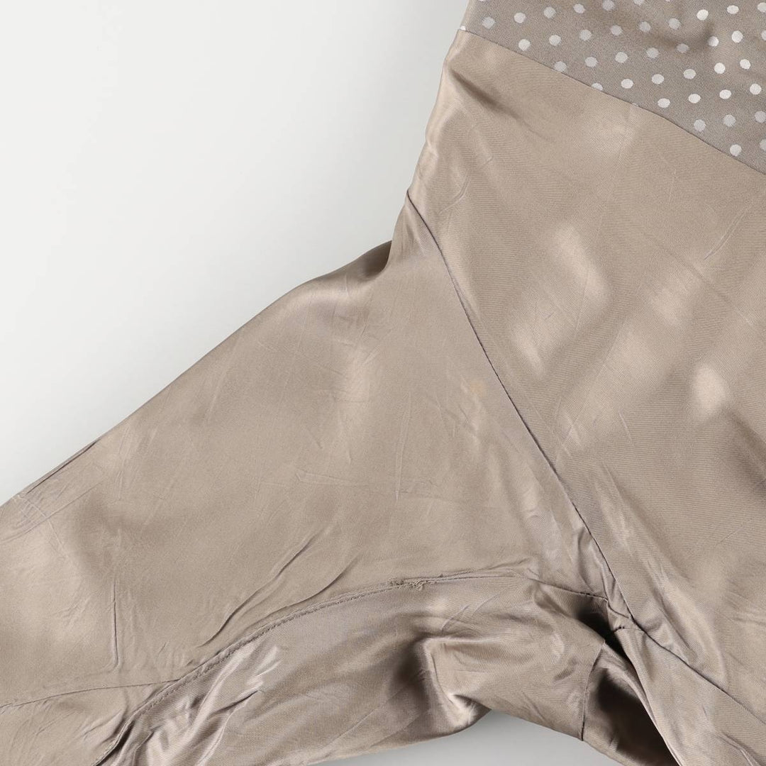 Aquascutum Dot Pattern Balmacaan Coat, Made in Canada, Women's Size Small polyester Beige type Vintage Second Hand