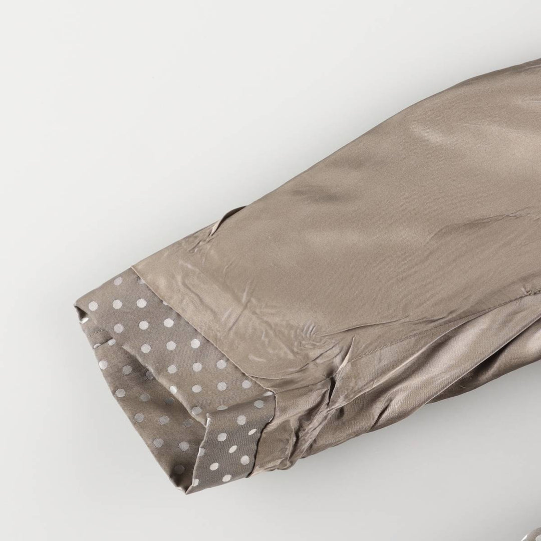 Aquascutum Dot Pattern Balmacaan Coat, Made in Canada, Women's Size Small polyester Beige type Vintage Second Hand