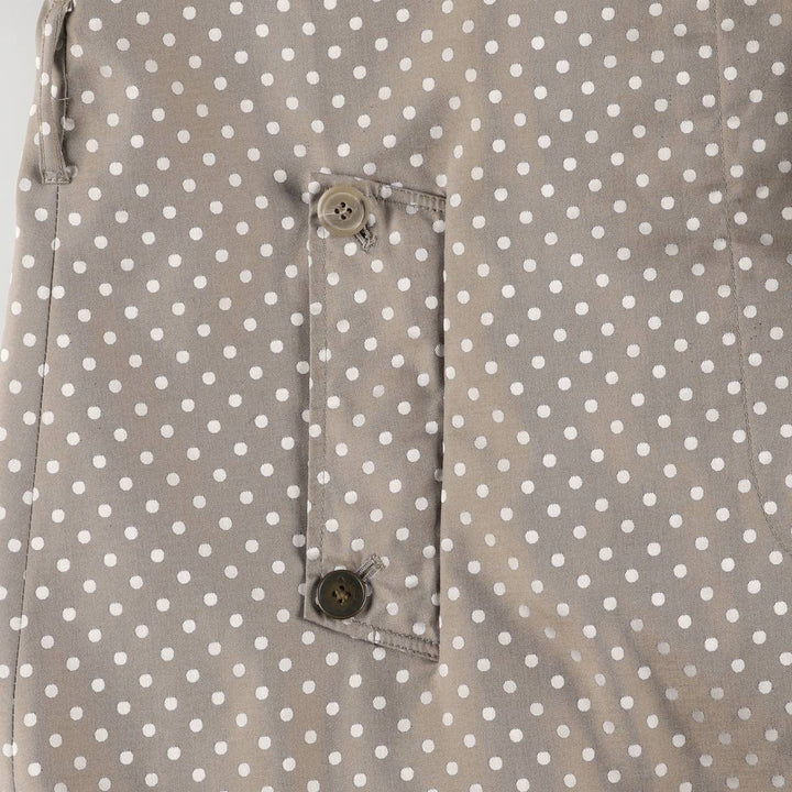 Aquascutum Dot Pattern Balmacaan Coat, Made in Canada, Women's Size Small polyester Beige type Vintage Second Hand