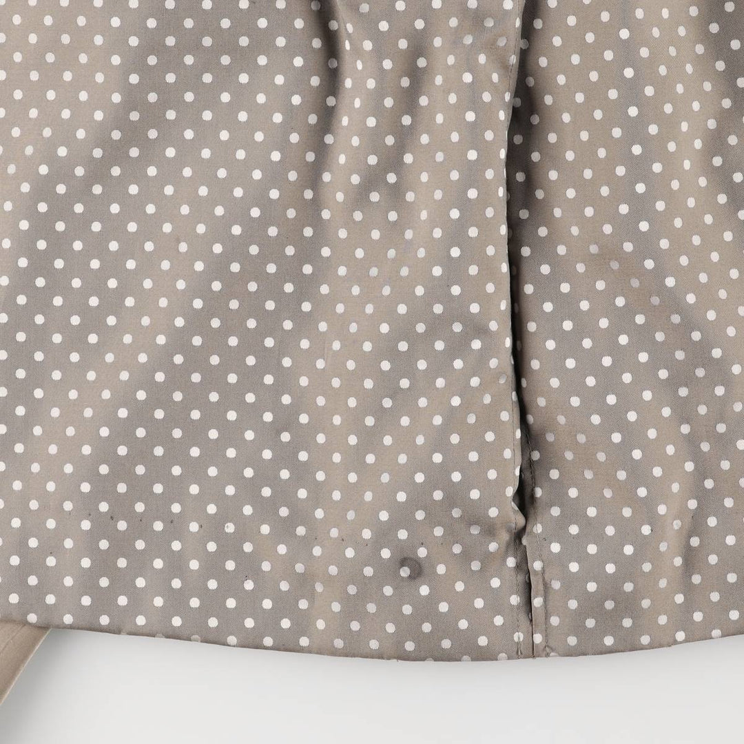 Aquascutum Dot Pattern Balmacaan Coat, Made in Canada, Women's Size Small polyester Beige type Vintage Second Hand