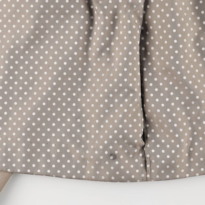 Aquascutum Dot Pattern Balmacaan Coat, Made in Canada, Women's Size Small polyester Beige type Vintage Second Hand