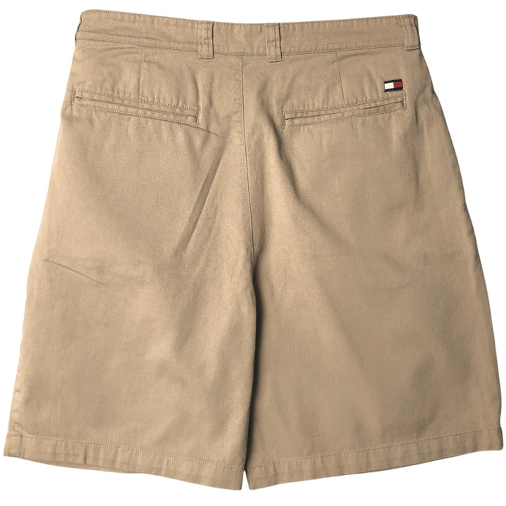 Tommy Hilfiger Two-pleat Chino Shorts, Women's Size L (W30) cotton Beige type Vintage Second Hand