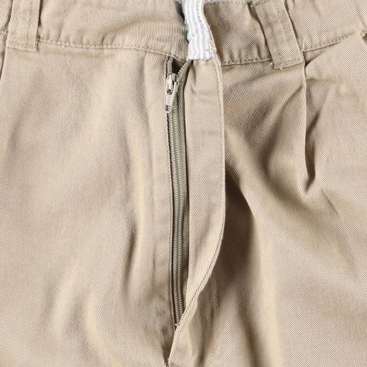 Tommy Hilfiger Two-pleat Chino Shorts, Women's Size L (W30) cotton Beige type Vintage Second Hand