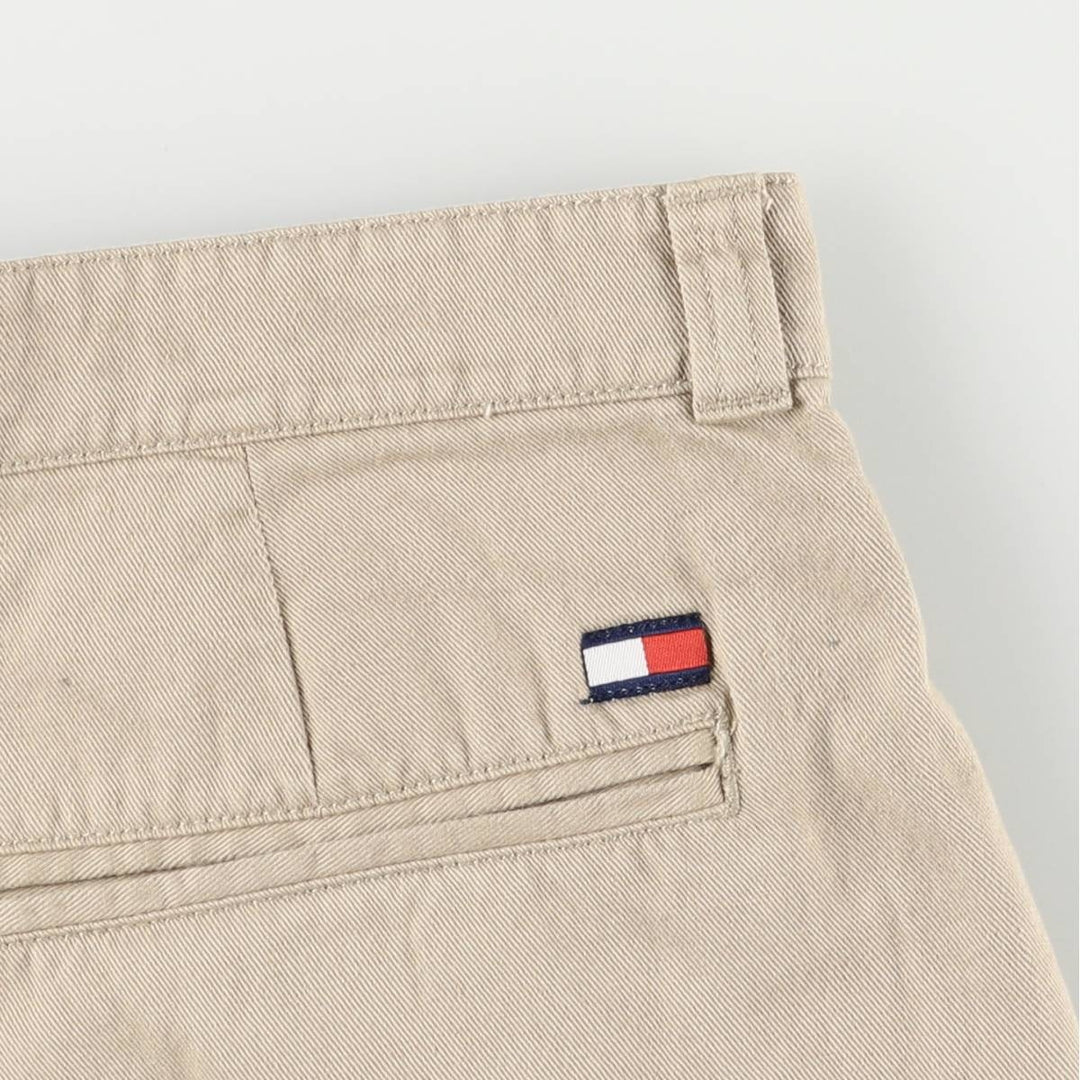 Tommy Hilfiger Two-pleat Chino Shorts, Women's Size L (W30) cotton Beige type Vintage Second Hand