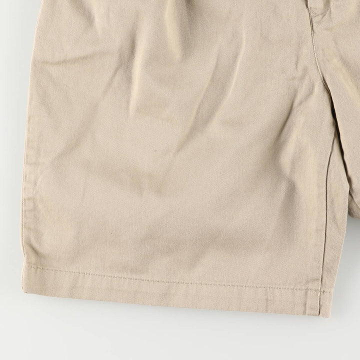 Tommy Hilfiger Two-pleat Chino Shorts, Women's Size L (W30) cotton Beige type Vintage Second Hand