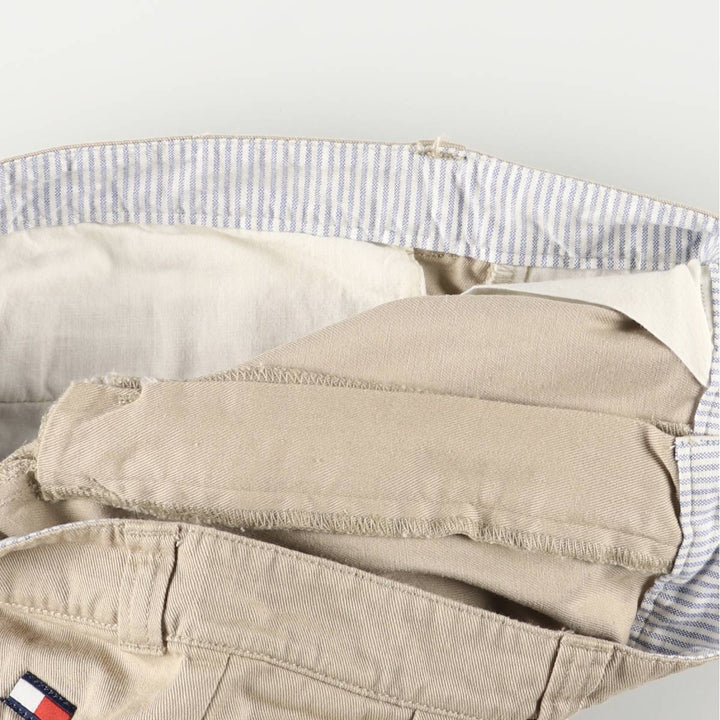 Tommy Hilfiger Two-pleat Chino Shorts, Women's Size L (W30) cotton Beige type Vintage Second Hand