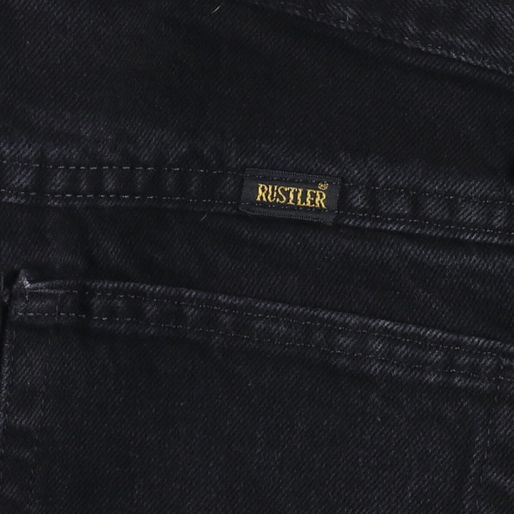 Rustler RUSTLER Straight Denim Pants, Women's Size L (W29) cotton black type Vintage Second Hand