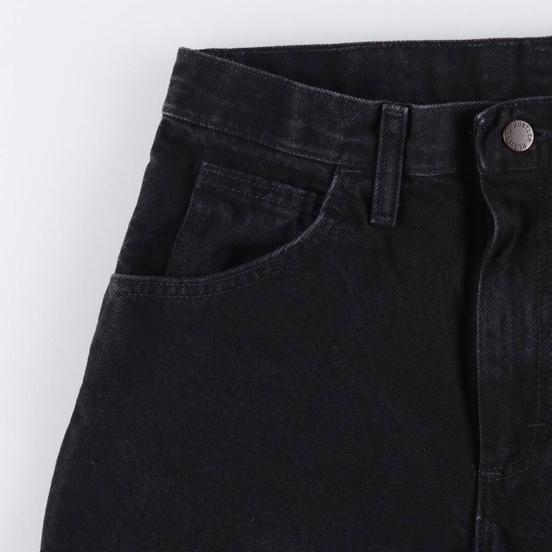 Rustler RUSTLER Straight Denim Pants, Women's Size L (W29) cotton black type Vintage Second Hand