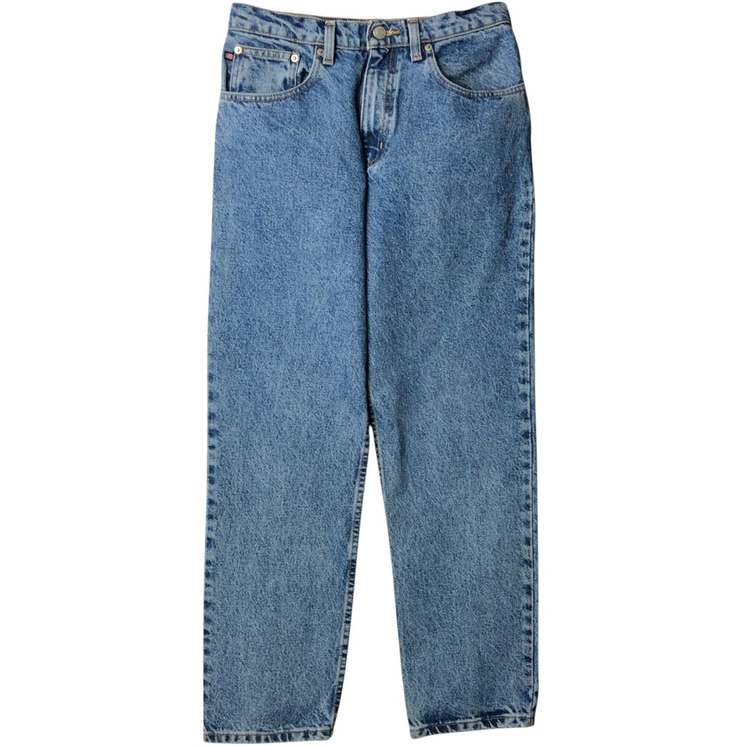 Vintage 90'S Ralph Lauren Polo Jeans Company Relaxed Tapered Denim Pants, Women's Size L (W30) cotton blue type Vintage Second Hand