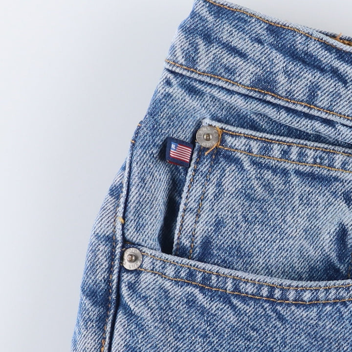Vintage 90'S Ralph Lauren Polo Jeans Company Relaxed Tapered Denim Pants, Women's Size L (W30) cotton blue type Vintage Second Hand
