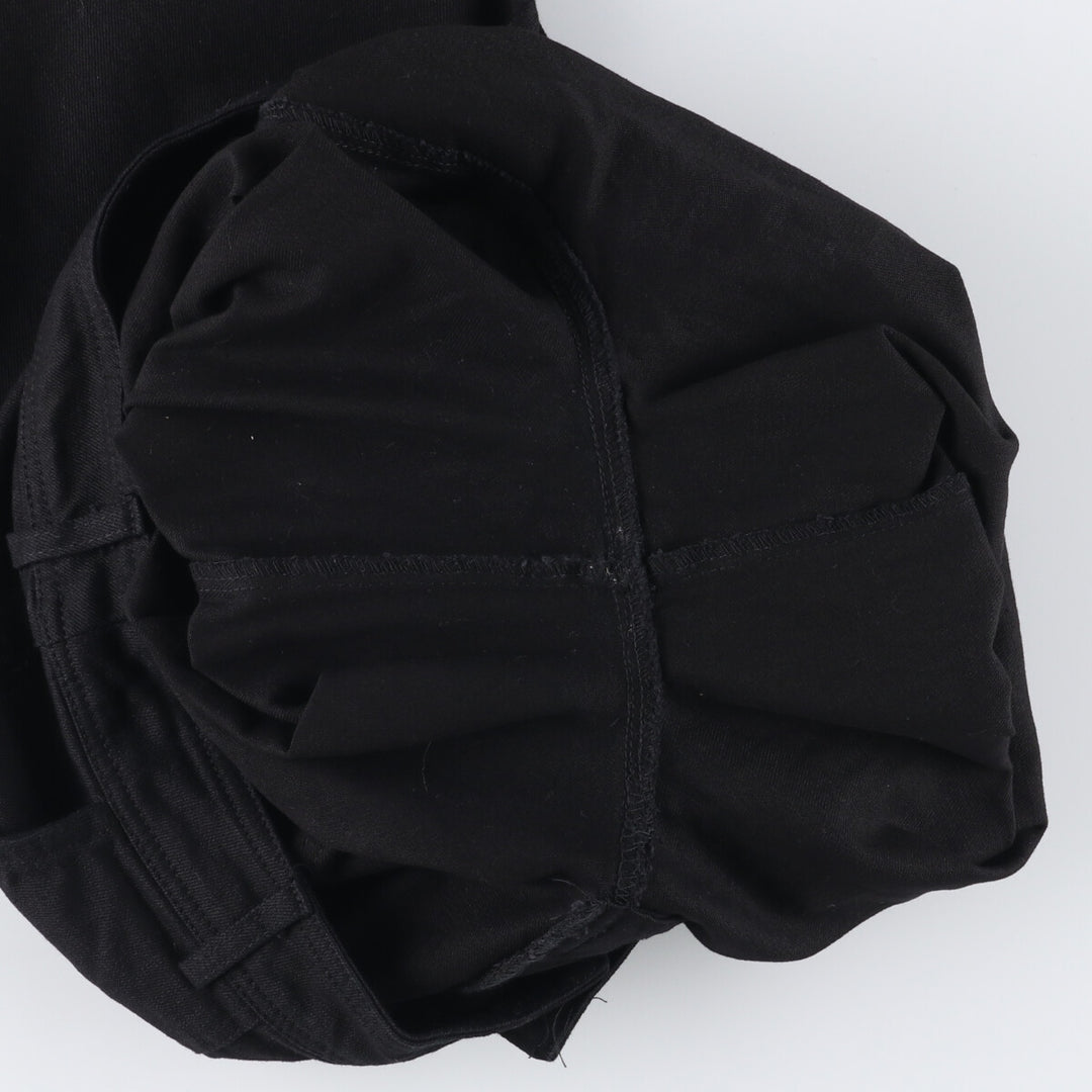 mi ami high-waisted wide-leg pants, women's size M cotton black type Vintage Second Hand