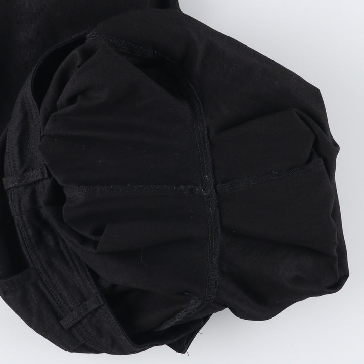 mi ami high-waisted wide-leg pants, women's size M cotton black type Vintage Second Hand