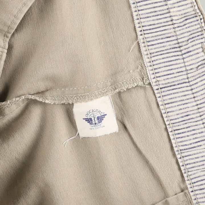 Dockers Two-Pleated Chino Shorts, Women's XL (W32) cotton Beige type Vintage Second Hand