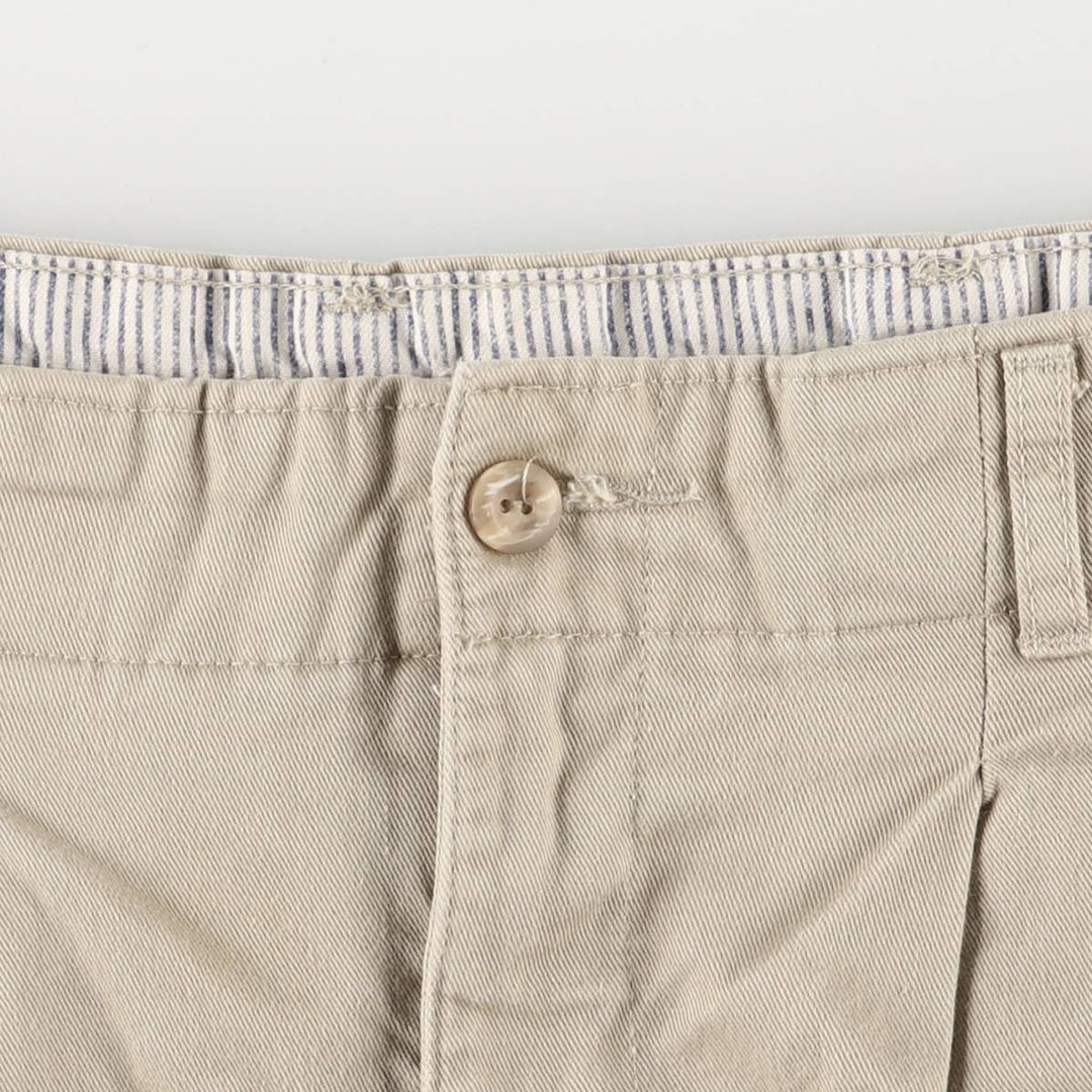 Dockers Two-Pleated Chino Shorts, Women's XL (W32) cotton Beige type Vintage Second Hand