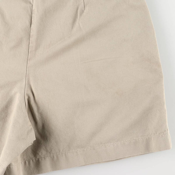 Dockers Two-Pleated Chino Shorts, Women's XL (W32) cotton Beige type Vintage Second Hand