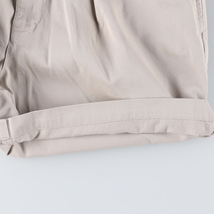 Ralph Lauren POLO by Ralph Lauren ANDREW SHORT Two-pleat Chino Shorts, Women's XL (W31) cotton Beige type Vintage Second Hand