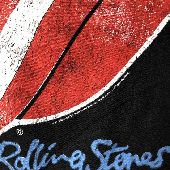 The Rolling Stones Band T-shirt, Men's M size cotton black type Vintage Second Hand
