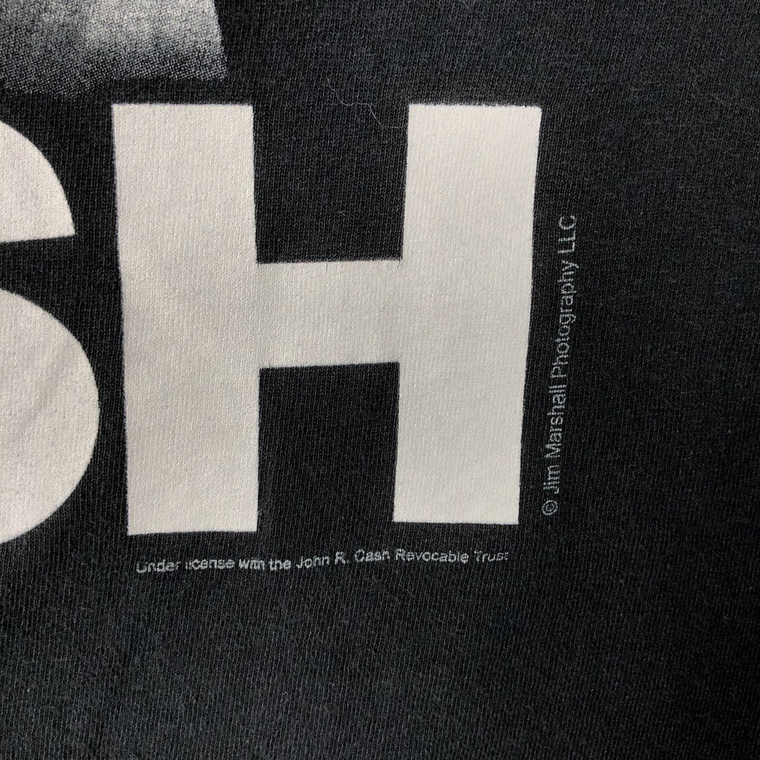 JIM MARSHALL CLOTHING JOHNNY CASH Johnny Cash Band T-shirt Band T Men's XL size cotton black type Vintage Second Hand