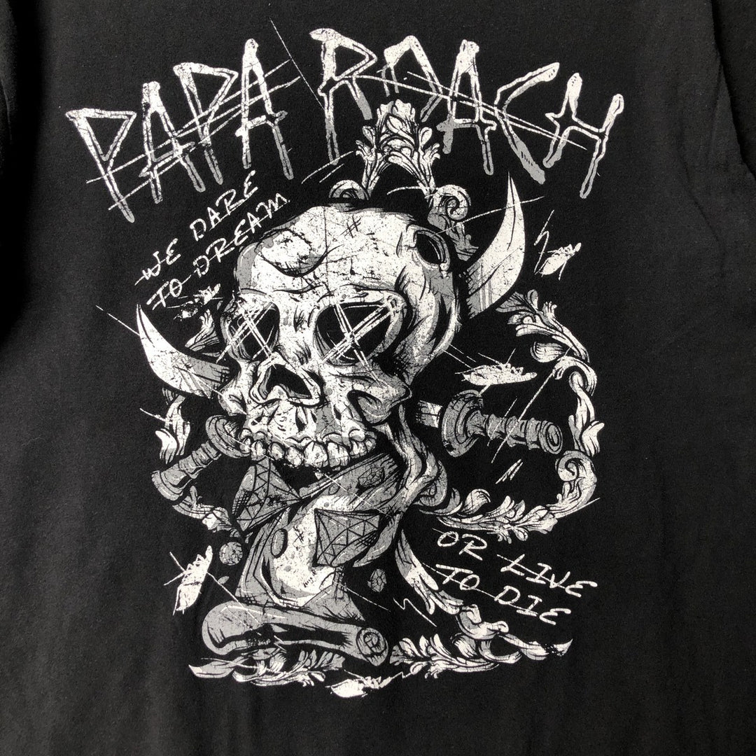 TULTEX PAPA ROACH Band T-Shirt, Men's Size L cotton black type Vintage Second Hand