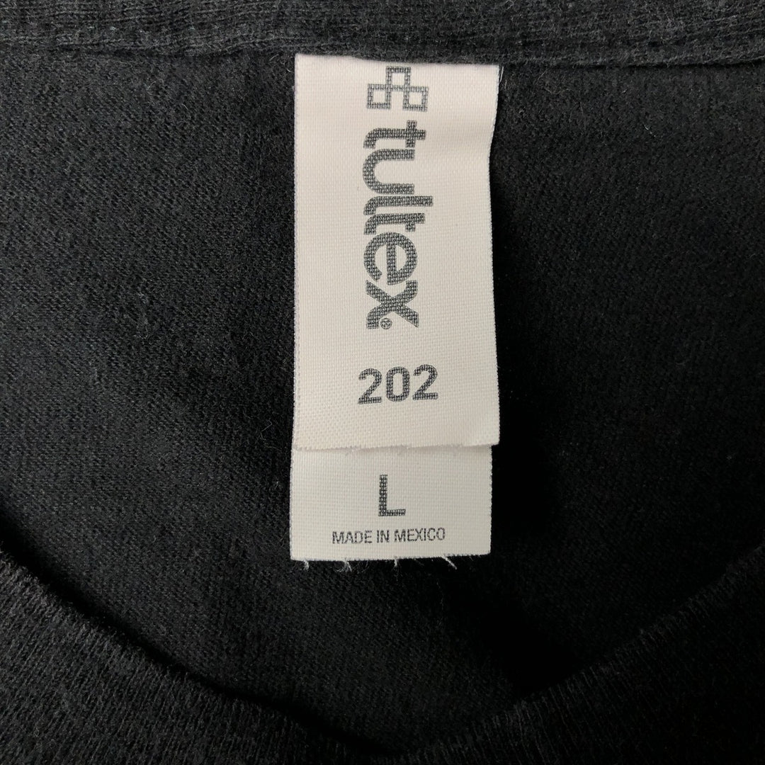 Tultex My Chemical Romance Skull Pattern Band T-Shirt, Men's Size Large cotton black type Vintage Second Hand